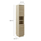 Render Tall Narrow Faux Travertine Linen Storage Cabinet by Modway | Bathroom Accessories | Modishstore - 10