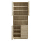 Render Tall Faux Travertine Linen Storage Cabinet by Modway | Bathroom Accessories | Modishstore - 5