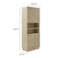 Render Tall Faux Travertine Linen Storage Cabinet by Modway | Bathroom Accessories | Modishstore - 10
