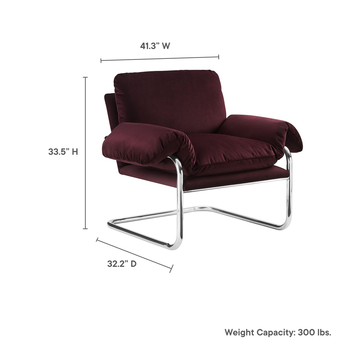 Ansel Performance Velvet Accent Chair by Modway | Accent Chairs | Modishstore - 18