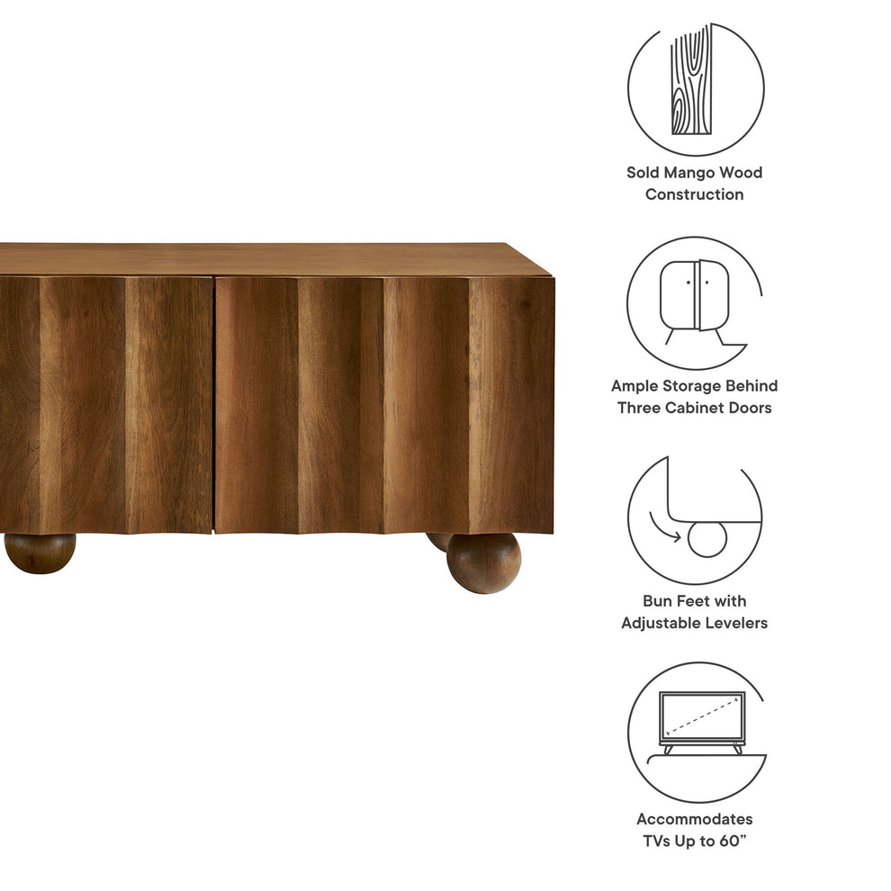 Sorren Scalloped 54" Wood TV Stand by Modway | TV Stands | Modishstore - 17