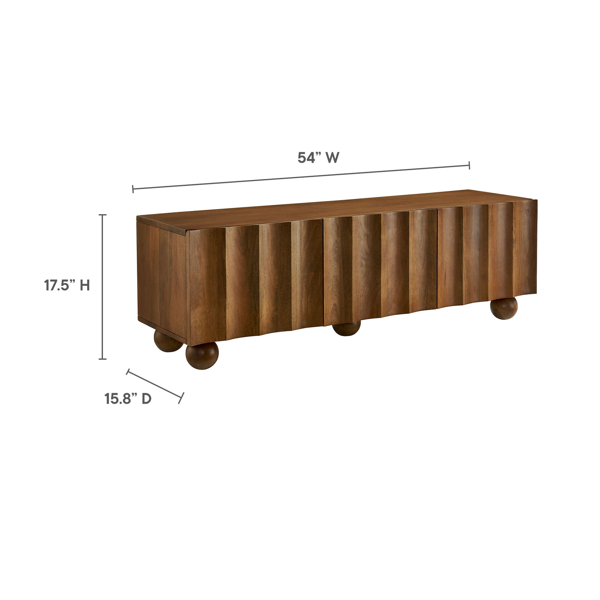 Sorren Scalloped 54" Wood TV Stand by Modway | TV Stands | Modishstore - 18