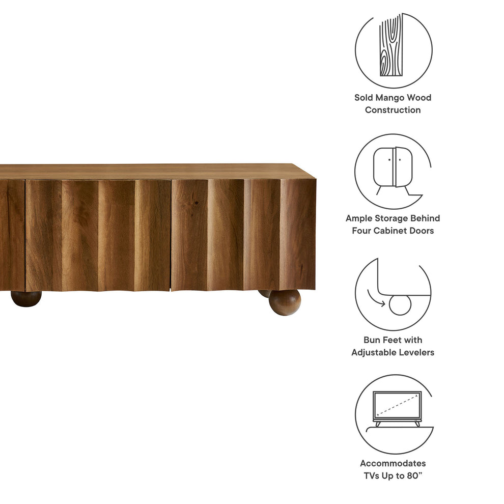 Sorren Scalloped 71" Wood TV Stand by Modway | TV Stands | Modishstore - 17