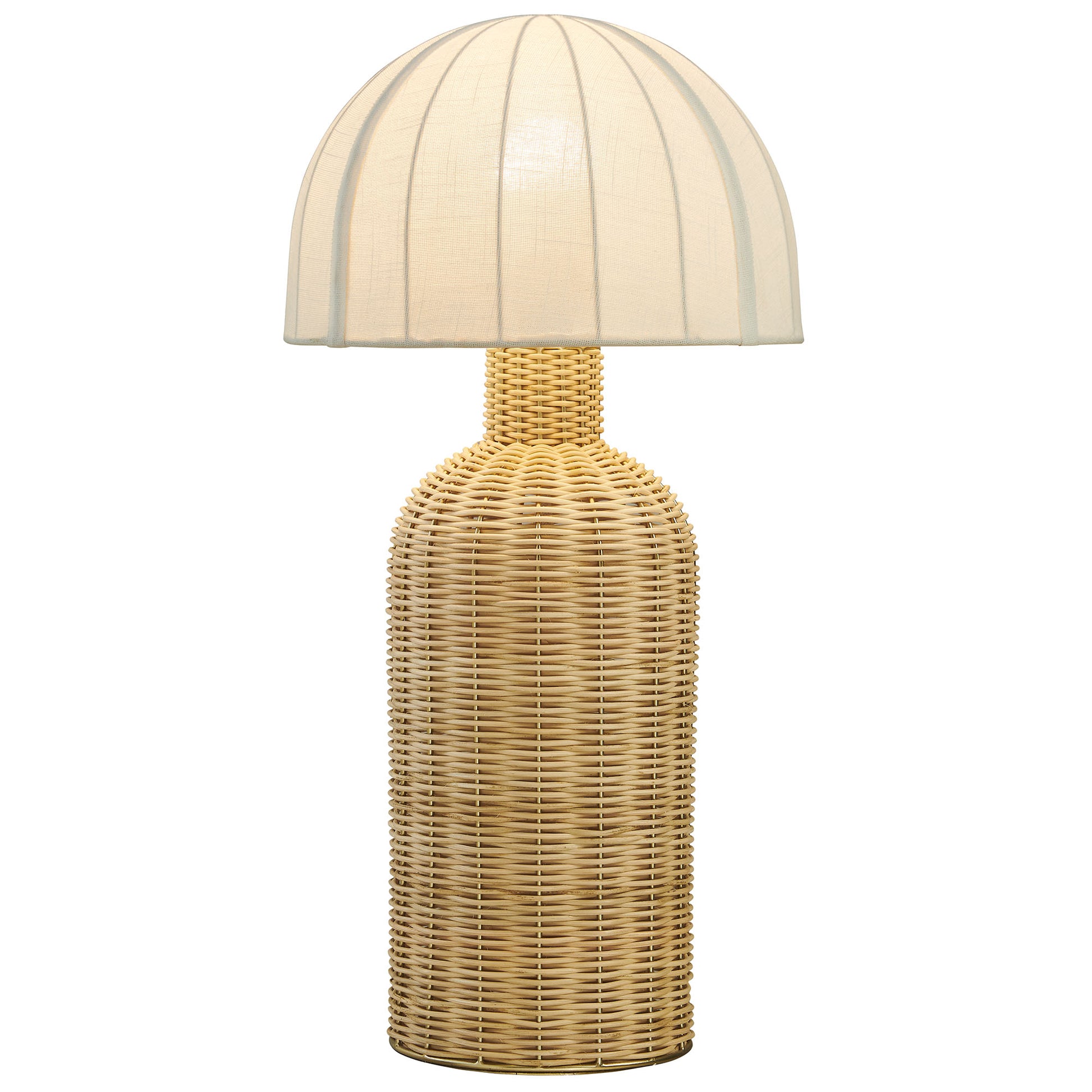 Santo Rattan Table Lamp With Dome Shade by Modway | Table Lamps | Modishstore - 2