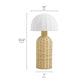 Santo Rattan Table Lamp With Dome Shade by Modway | Table Lamps | Modishstore - 11