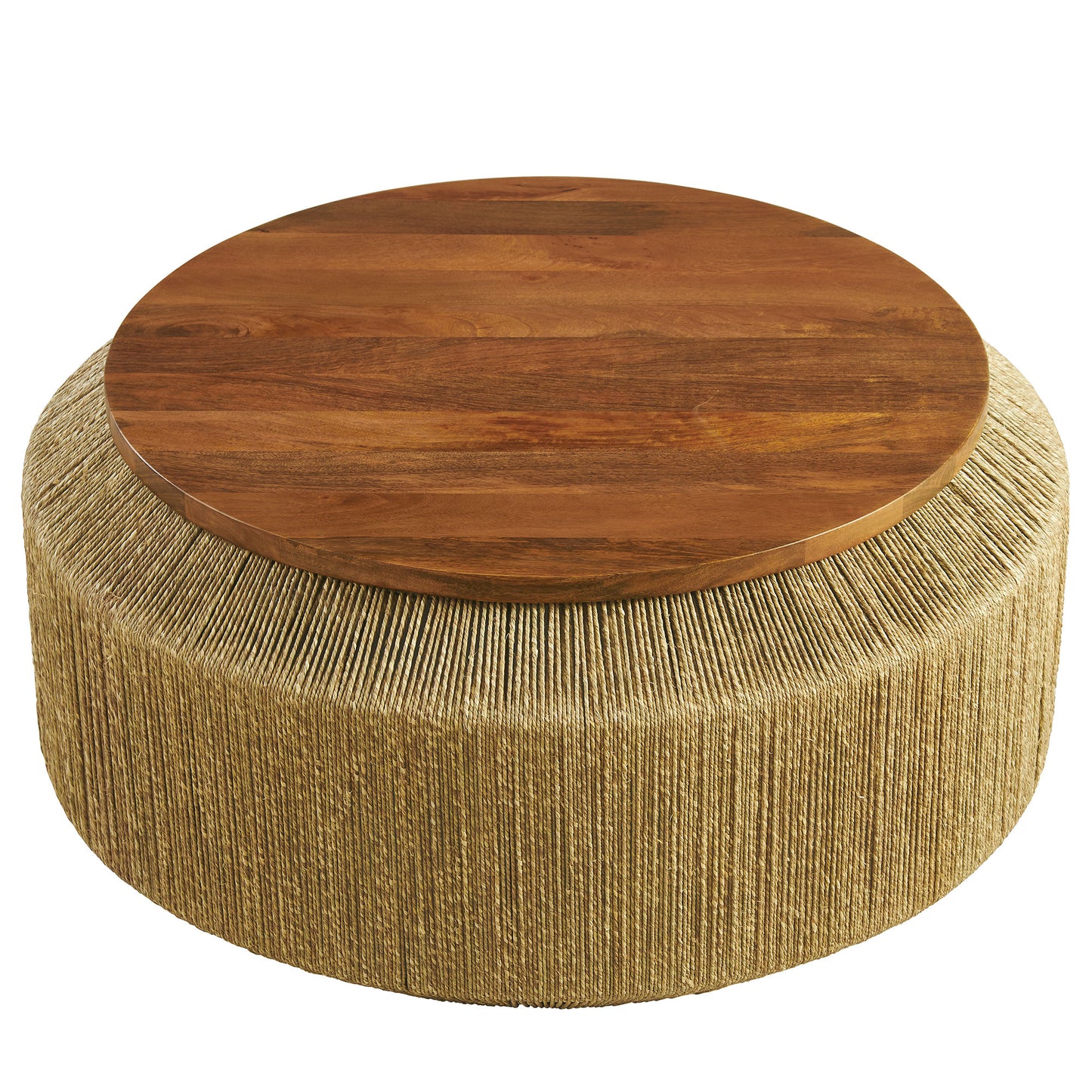 Maris Seagrass and Wood Coffee Table by Modway | Accent Tables | Modishstore - 3