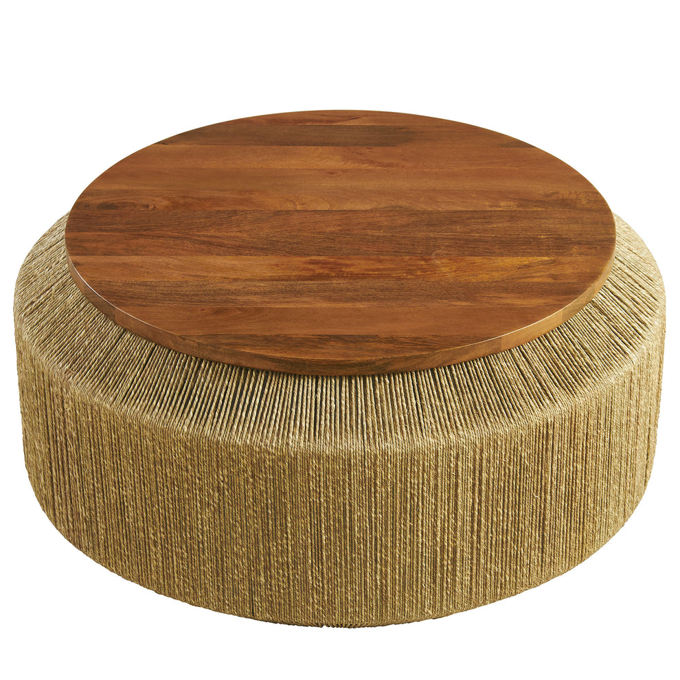 Maris Seagrass and Wood Coffee Table by Modway | Accent Tables | Modishstore - 3