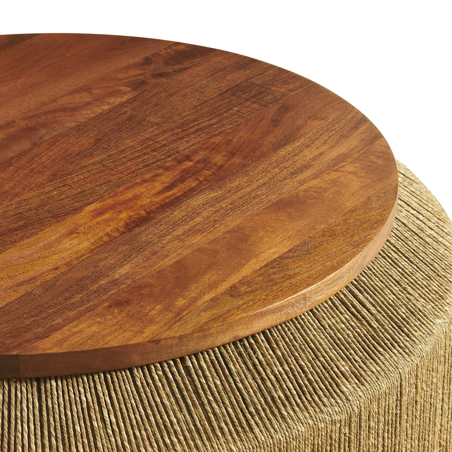 Maris Seagrass and Wood Coffee Table by Modway | Accent Tables | Modishstore - 4