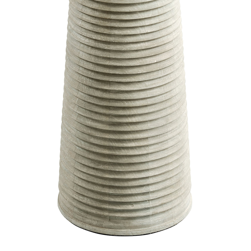 Saylor Carved Ribbed Wood Floor Lamp With Drum Shade by Modway | Floor Lamps | Modishstore - 5