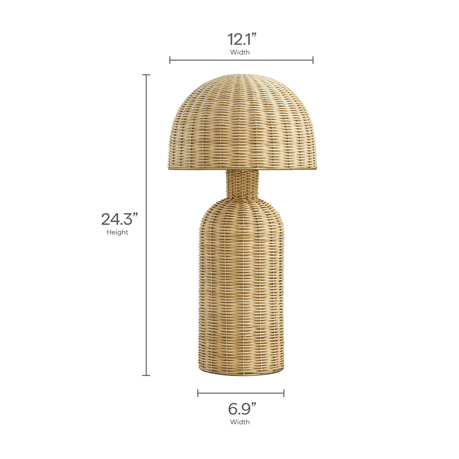 Briar Rattan Table Lamp by Modway | Table Lamps | Modishstore - 11