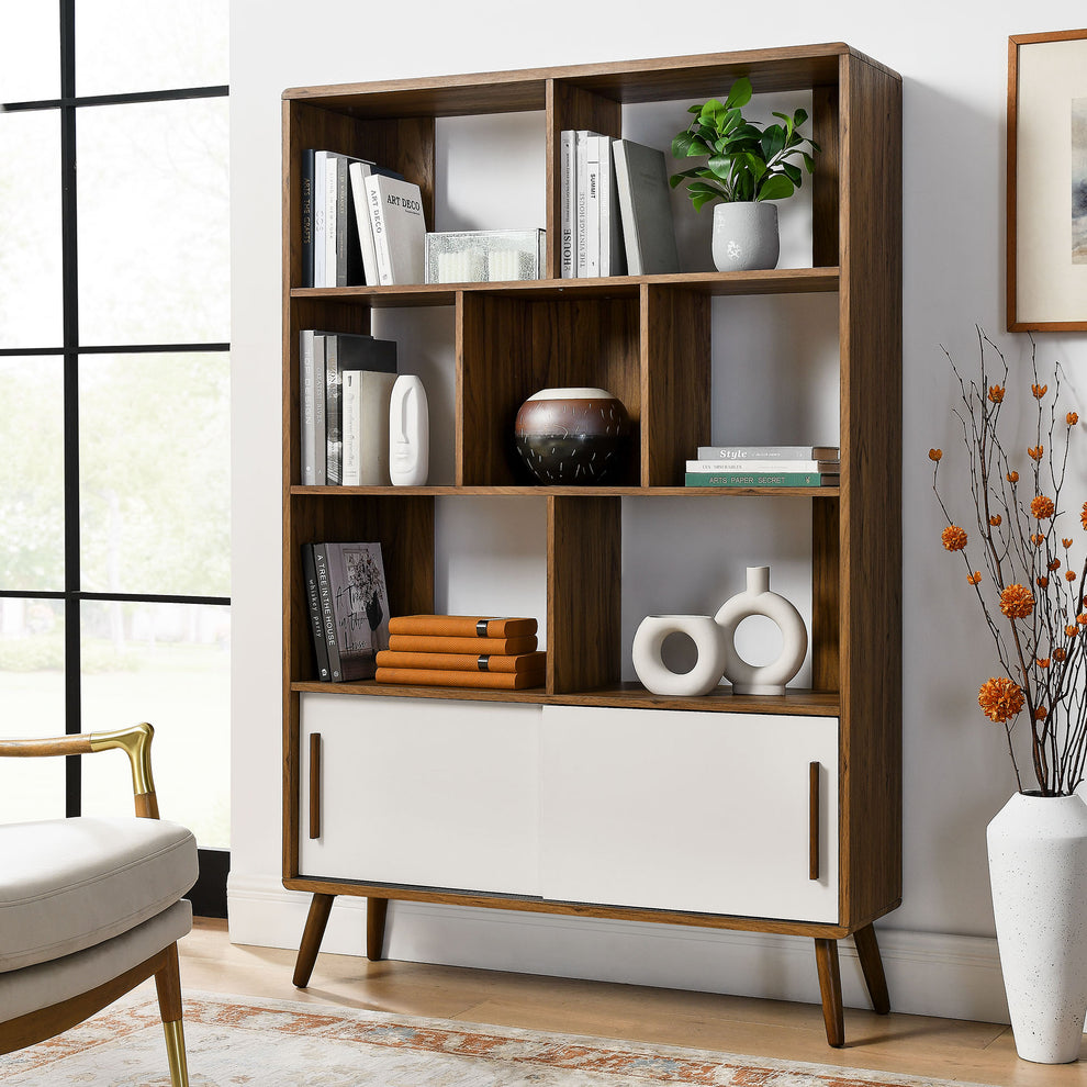 Transmit 45" Bookcase with Sliding Doors by Modway | Bookcases | Modishstore - 16