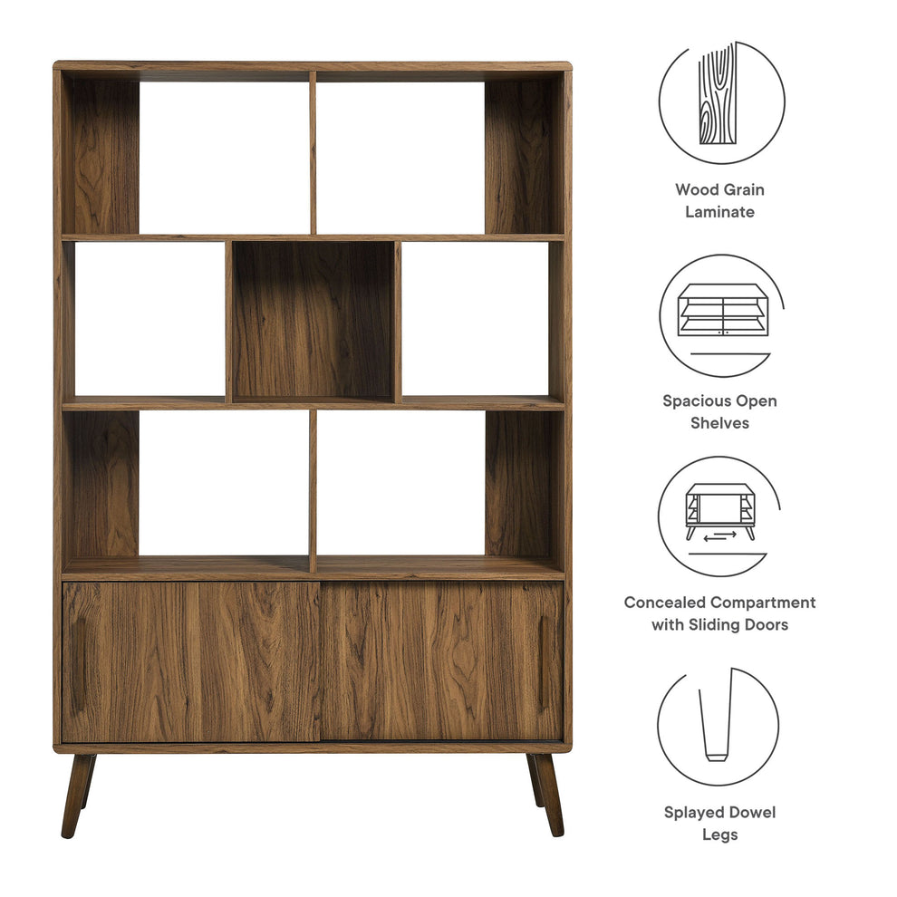 Transmit 45" Bookcase with Sliding Doors by Modway | Bookcases | Modishstore - 8