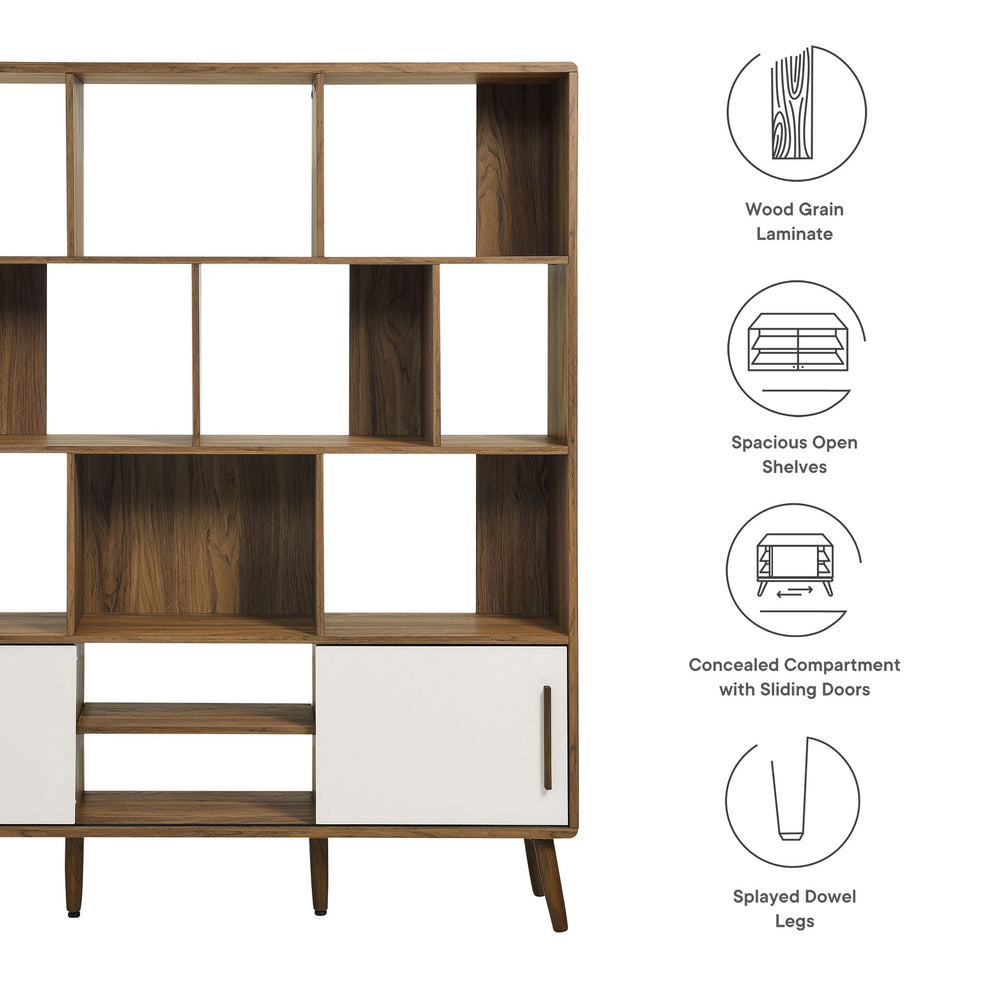 Transmit 59" Bookcase with Sliding Doors by Modway | Bookcases | Modishstore - 17