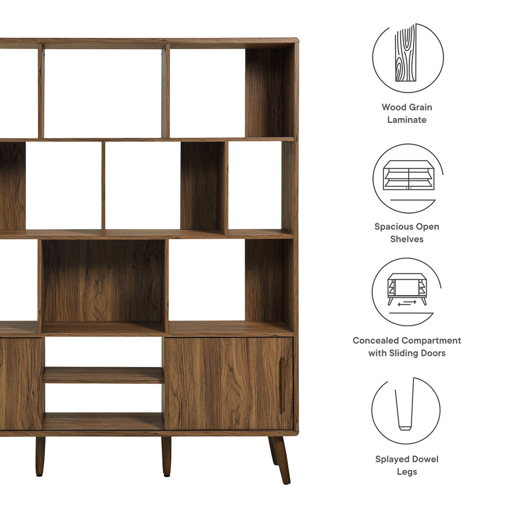 Transmit 59" Bookcase with Sliding Doors by Modway | Bookcases | Modishstore - 8
