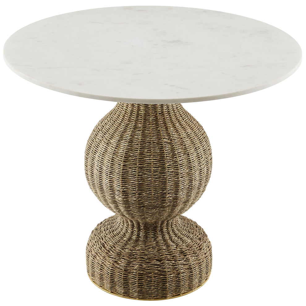 Zale 36" Marble and Seagrass Dining Table by Modway | Dining Tables | Modishstore - 3