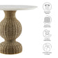 Zale 36" Marble and Seagrass Dining Table by Modway | Dining Tables | Modishstore - 9