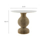 Zale 36" Marble and Seagrass Dining Table by Modway | Dining Tables | Modishstore - 10