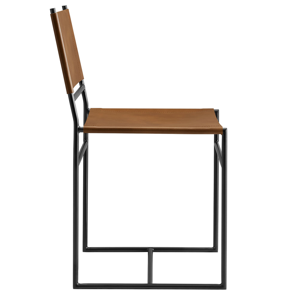 Thatcher Leather and Metal Dining Chair by Modway | Dining Chairs | Modishstore - 3