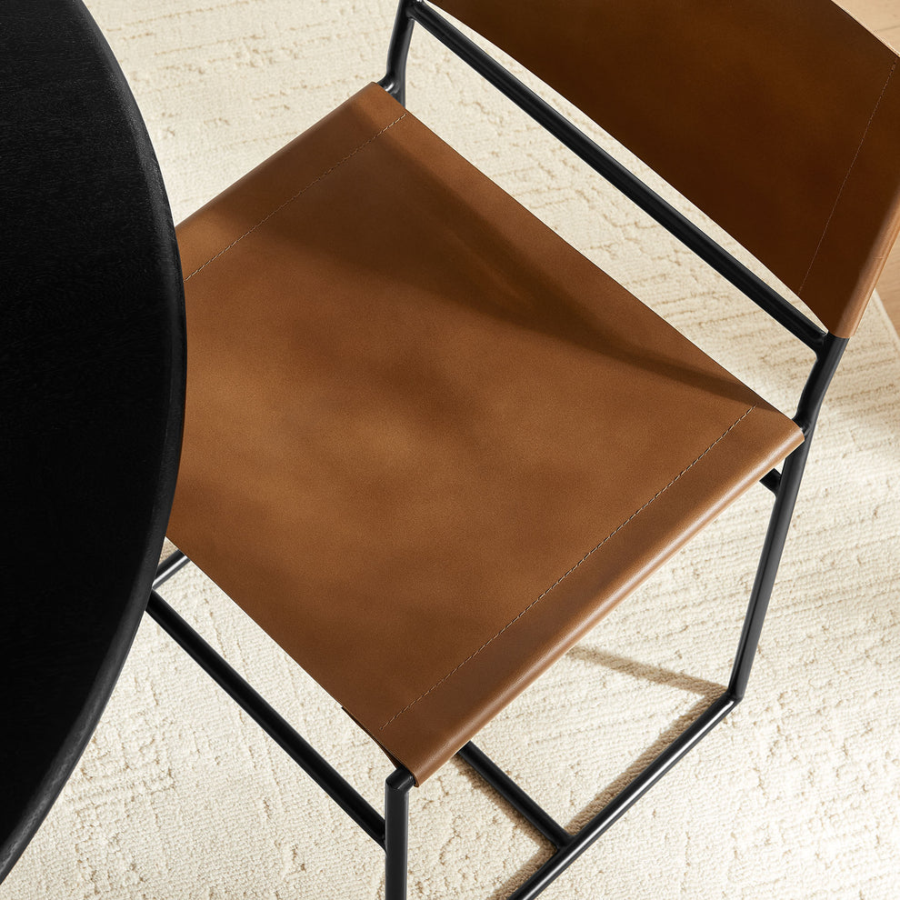 Thatcher Leather and Metal Dining Chair by Modway | Dining Chairs | Modishstore - 7