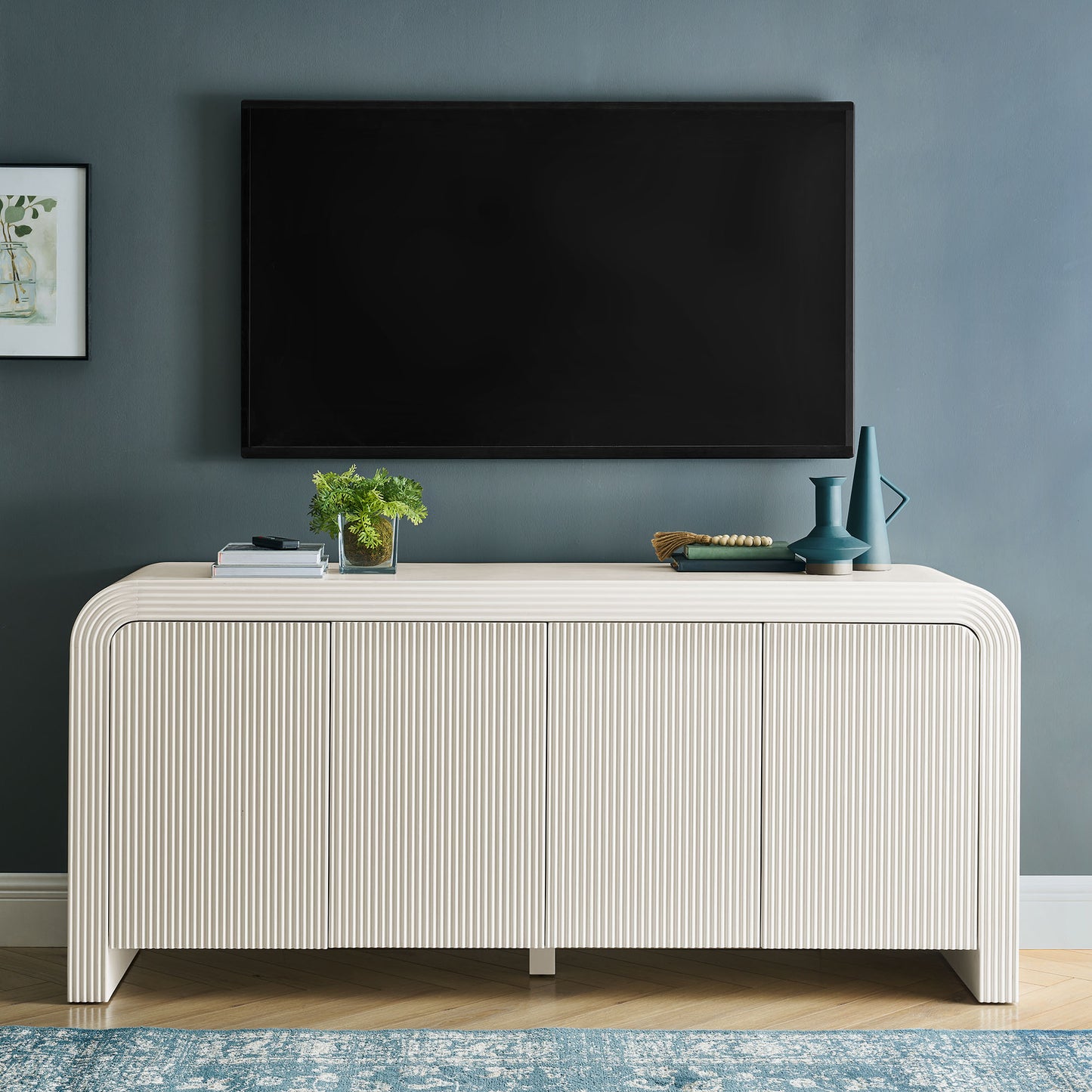 Waterflute 70" Fluted Sideboard Cabinet by Modway | Sideboards | Modishstore - 1