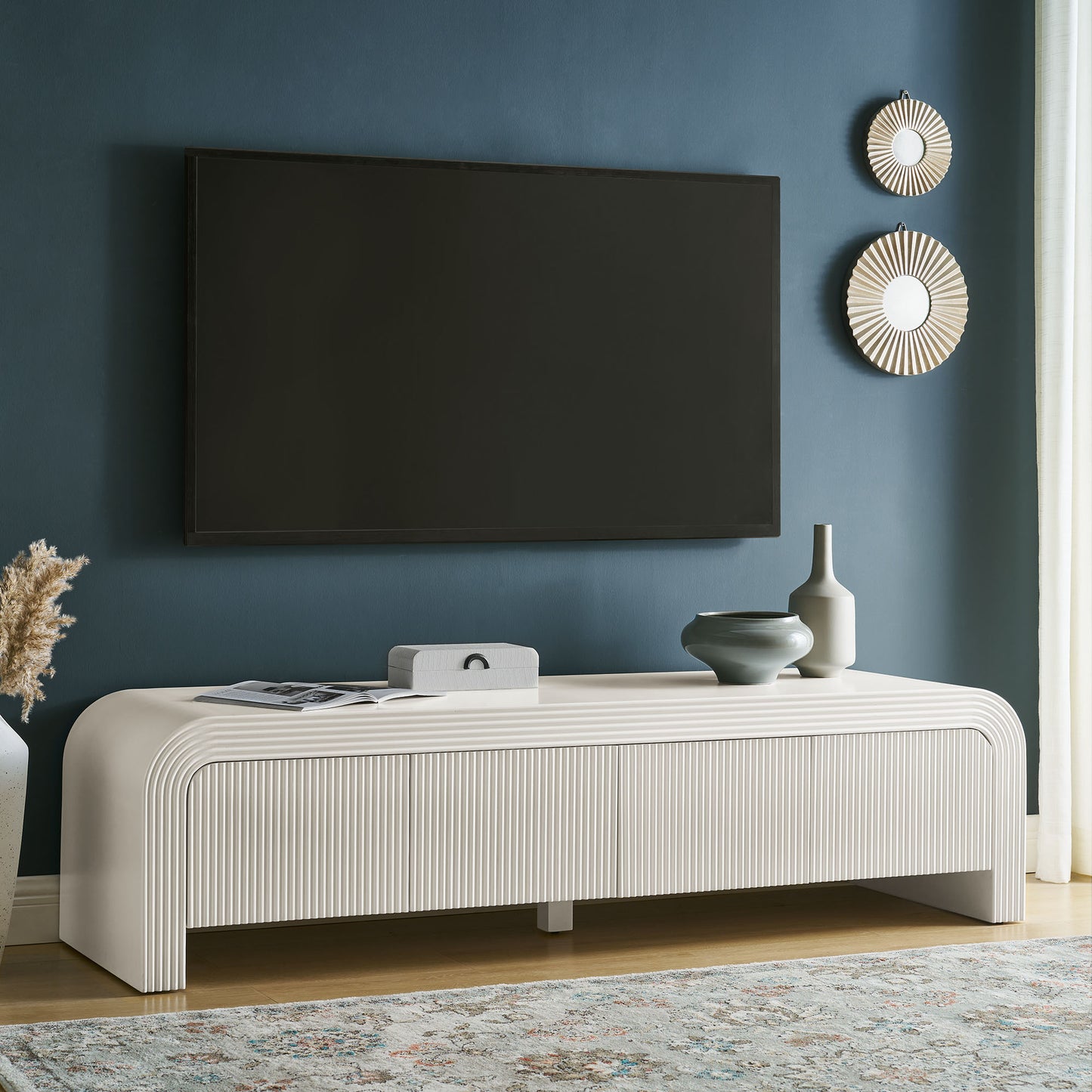 Waterflute 68" Fluted TV Stand by Modway | TV Stands | Modishstore - 1