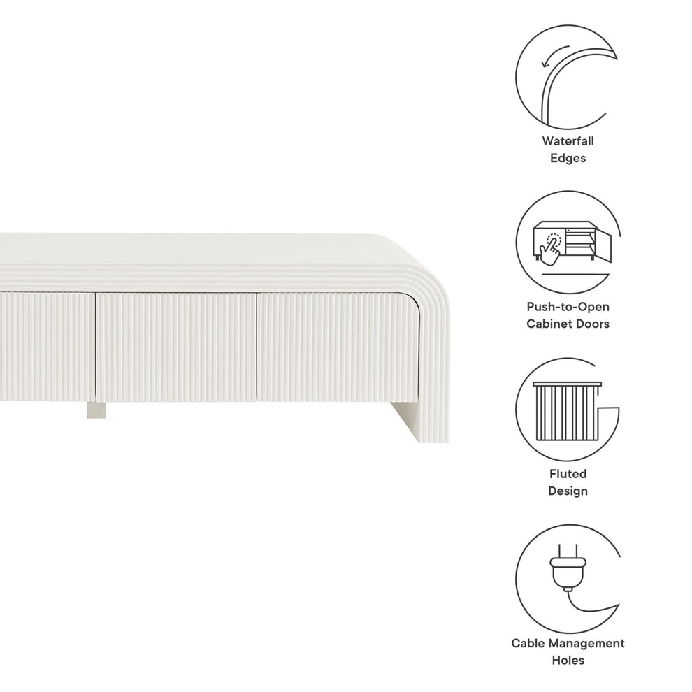 Waterflute 68" Fluted TV Stand by Modway | TV Stands | Modishstore - 8