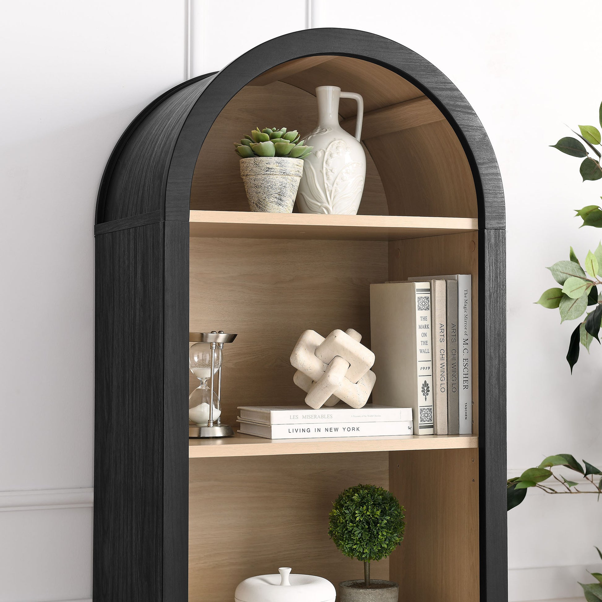 Evie Arched Narrow Bookcase Display Cabinet by Modway | Cabinets | Modishstore - 6