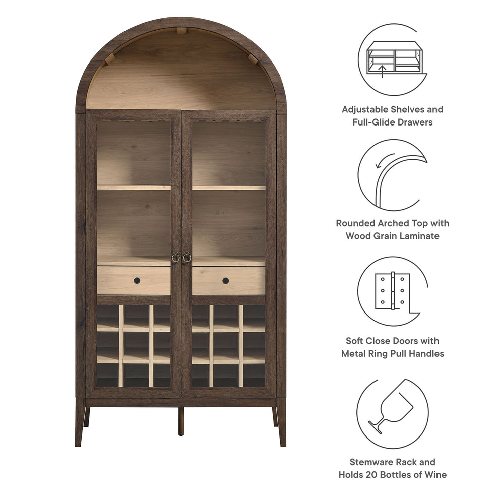 Nolan Arched Bar Cabinet by Modway | Cabinets | Modishstore - 39