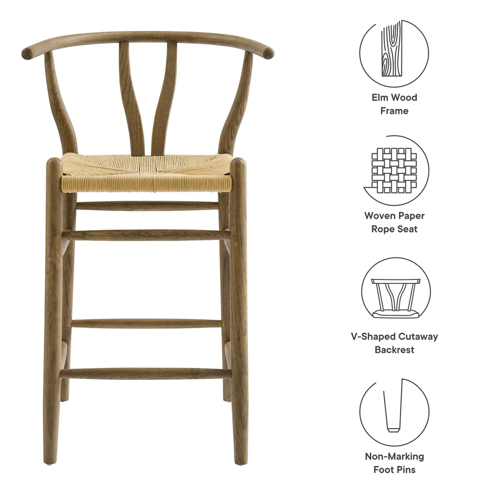 Amish Wood Counter Stool by Modway | Counter Stools | Modishstore - 9