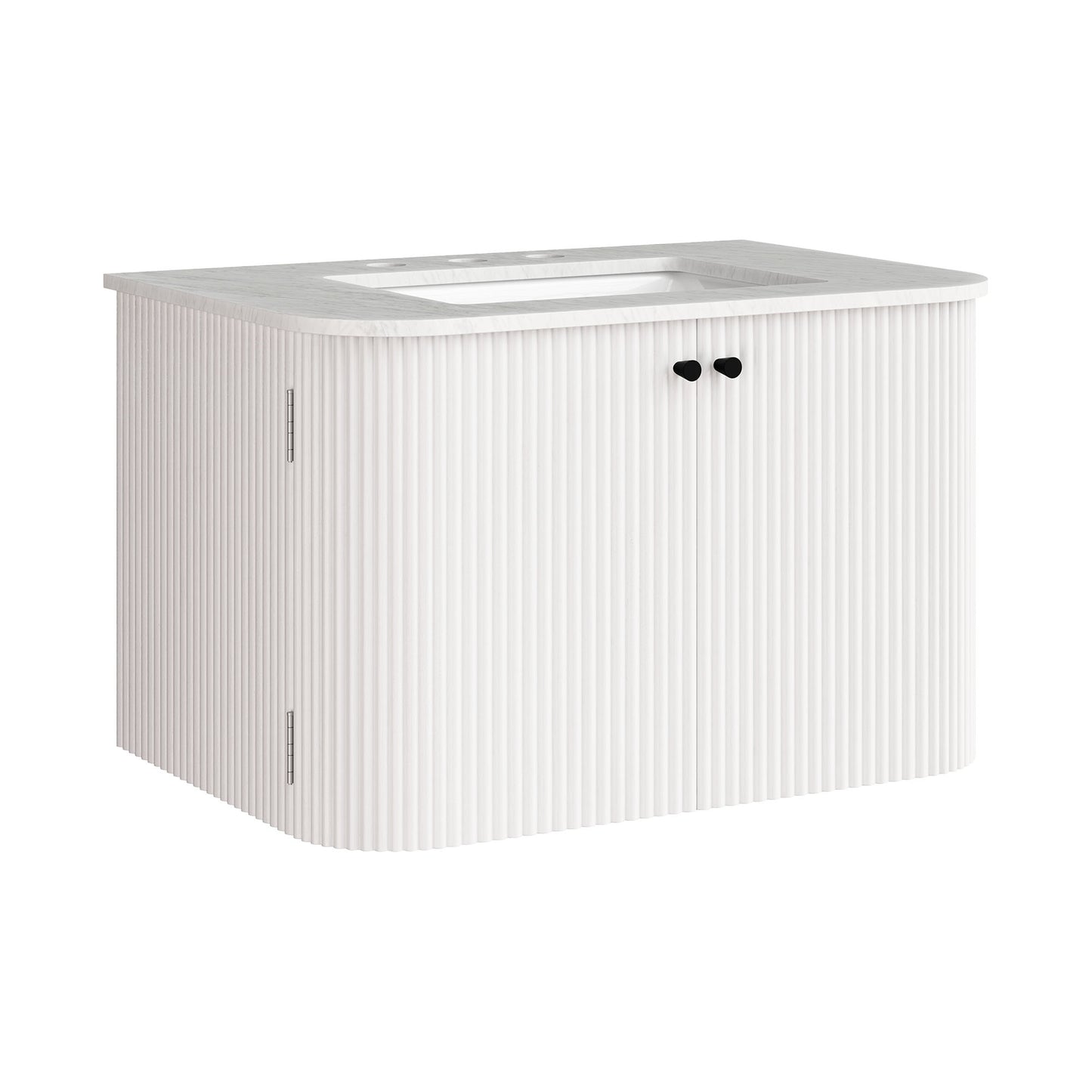 Zia 30" Wall-Mount Bathroom Vanity with Marble Sink by Modway | Bathroom Accessories | Modishstore - 2