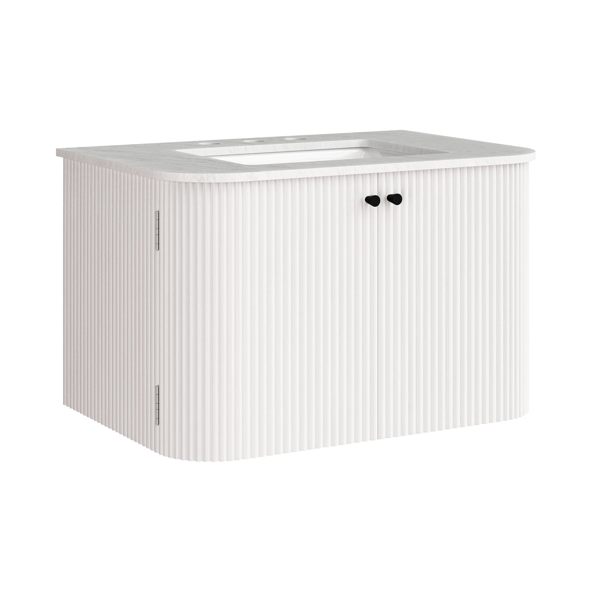 Zia 30" Wall-Mount Bathroom Vanity with Marble Sink by Modway | Bathroom Accessories | Modishstore - 2