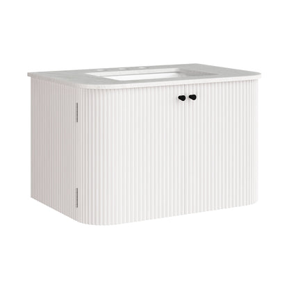 Zia 30" Wall-Mount Bathroom Vanity with Marble Sink by Modway | Bathroom Accessories | Modishstore - 2