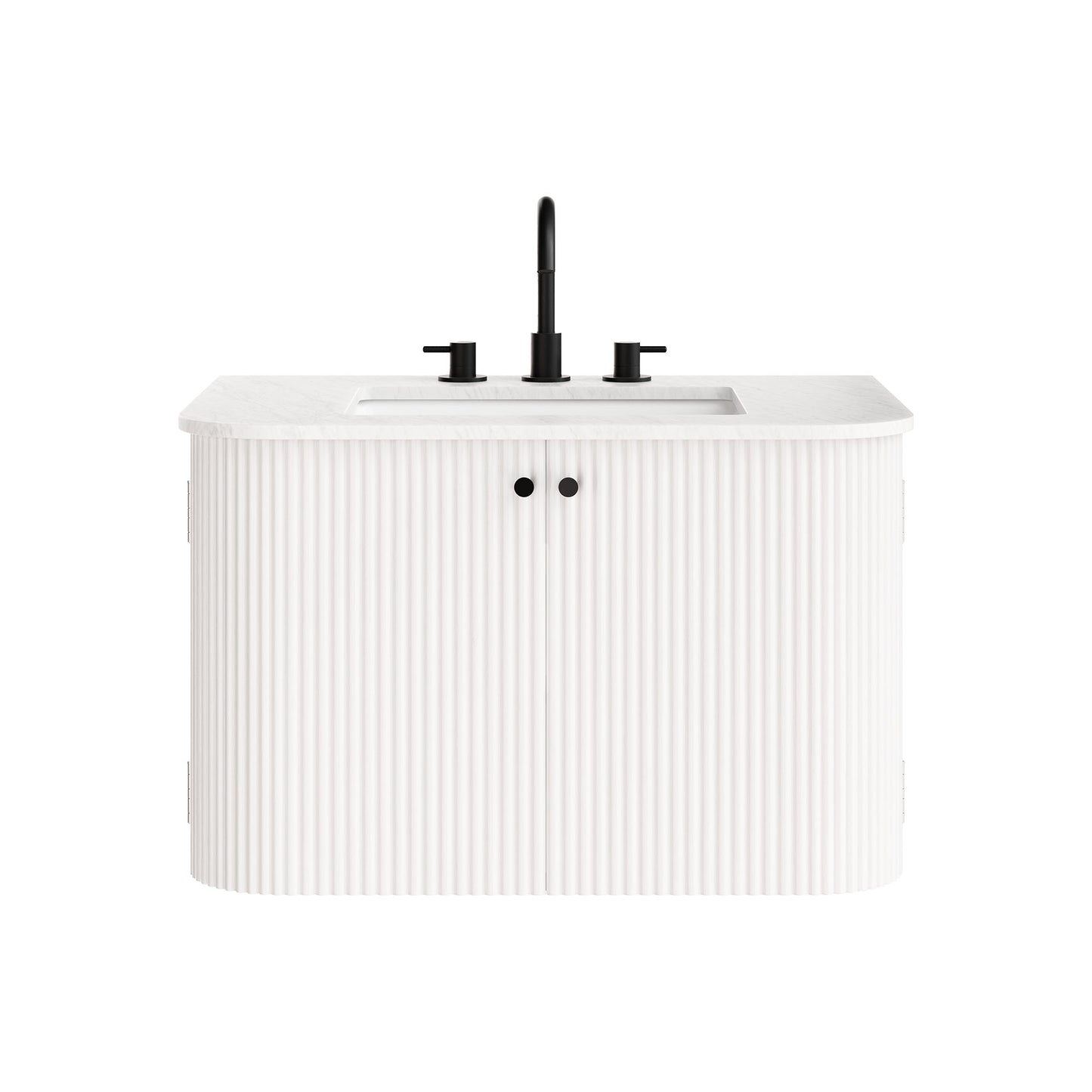 Zia 30" Wall-Mount Bathroom Vanity with Marble Sink by Modway | Bathroom Accessories | Modishstore - 5