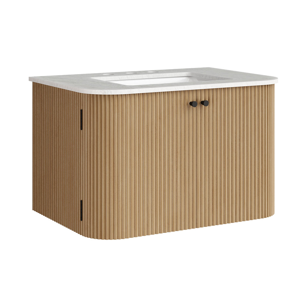 Zia 30" Wall-Mount Bathroom Vanity with Marble Sink by Modway | Bathroom Accessories | Modishstore - 12