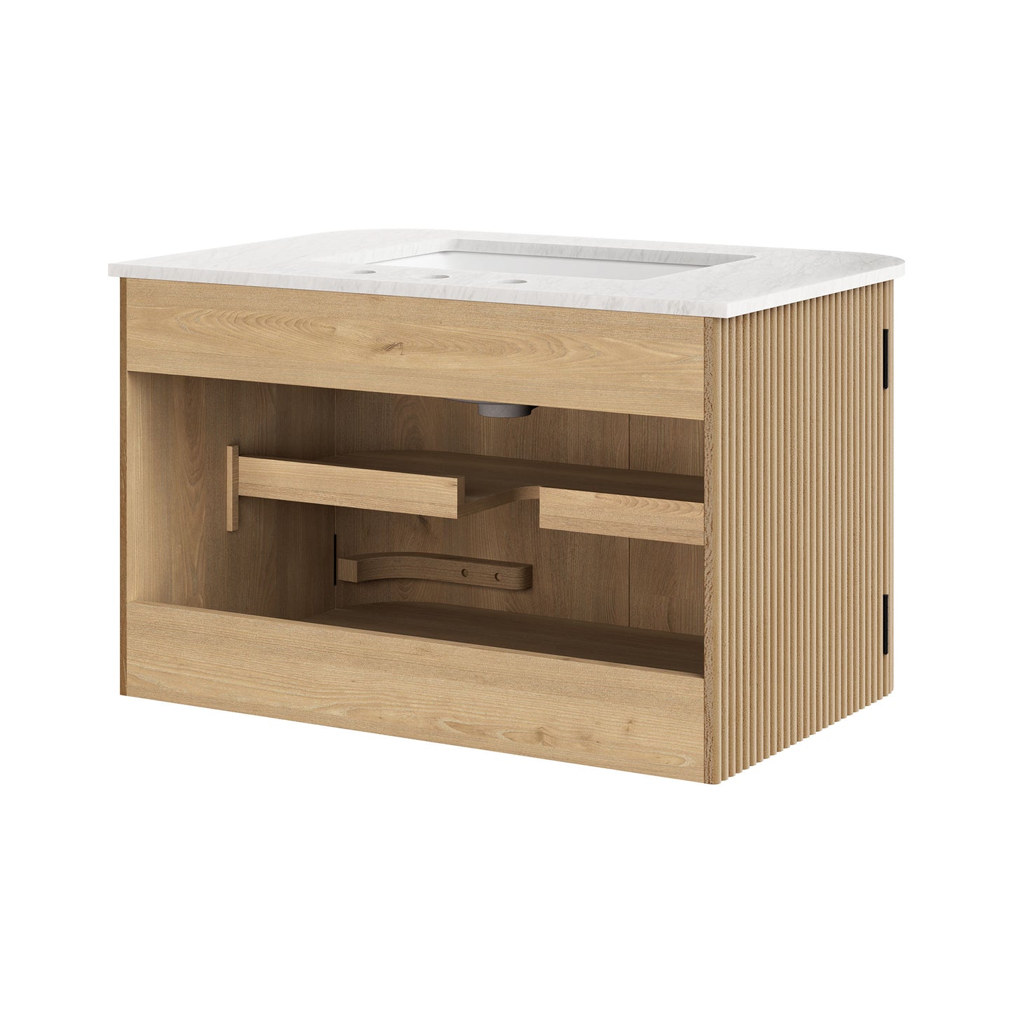 Zia 30" Wall-Mount Bathroom Vanity with Marble Sink by Modway | Bathroom Accessories | Modishstore - 14