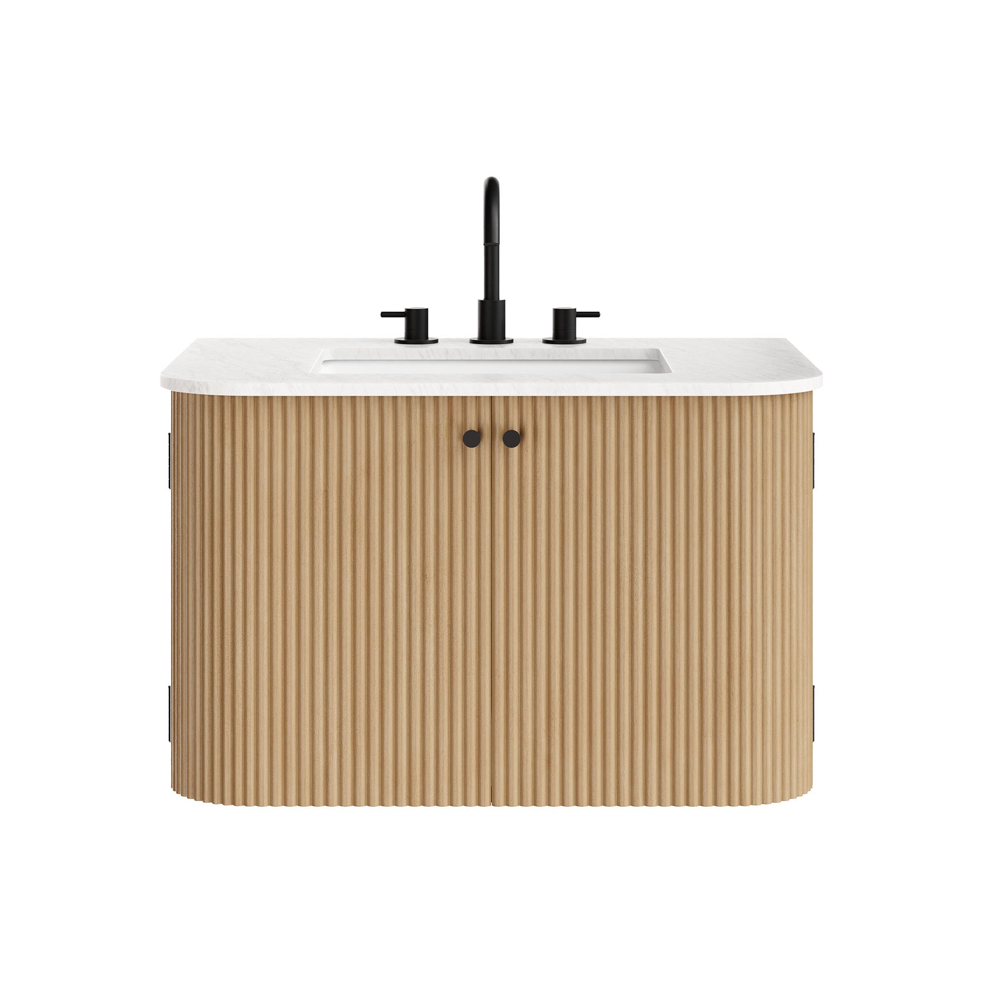 Zia 30" Wall-Mount Bathroom Vanity with Marble Sink by Modway | Bathroom Accessories | Modishstore - 15