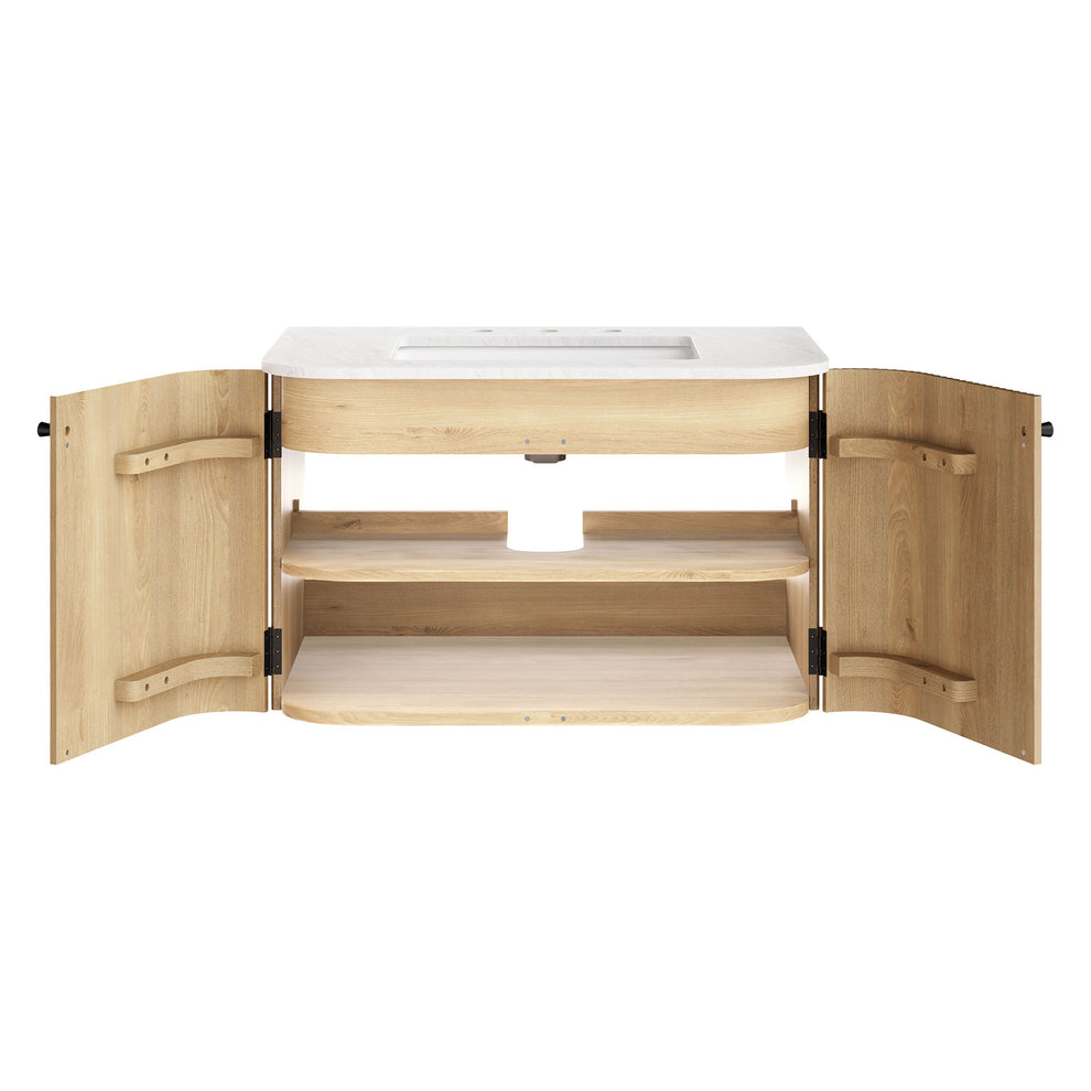 Zia 30" Wall-Mount Bathroom Vanity with Marble Sink by Modway | Bathroom Accessories | Modishstore - 17