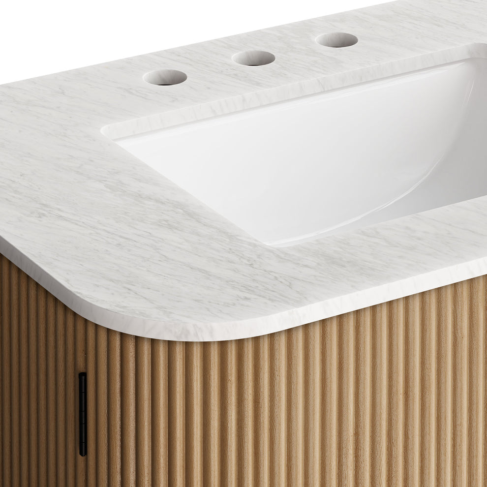 Zia 30" Wall-Mount Bathroom Vanity with Marble Sink by Modway | Bathroom Accessories | Modishstore - 18