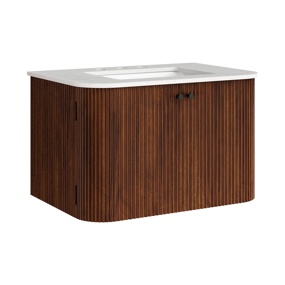 Zia 30" Wall-Mount Bathroom Vanity with Marble Sink by Modway | Bathroom Accessories | Modishstore - 23