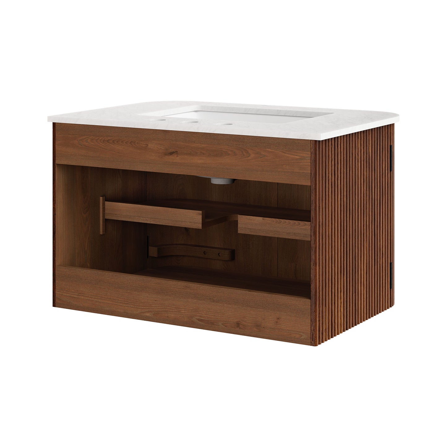 Zia 30" Wall-Mount Bathroom Vanity with Marble Sink by Modway | Bathroom Accessories | Modishstore - 25