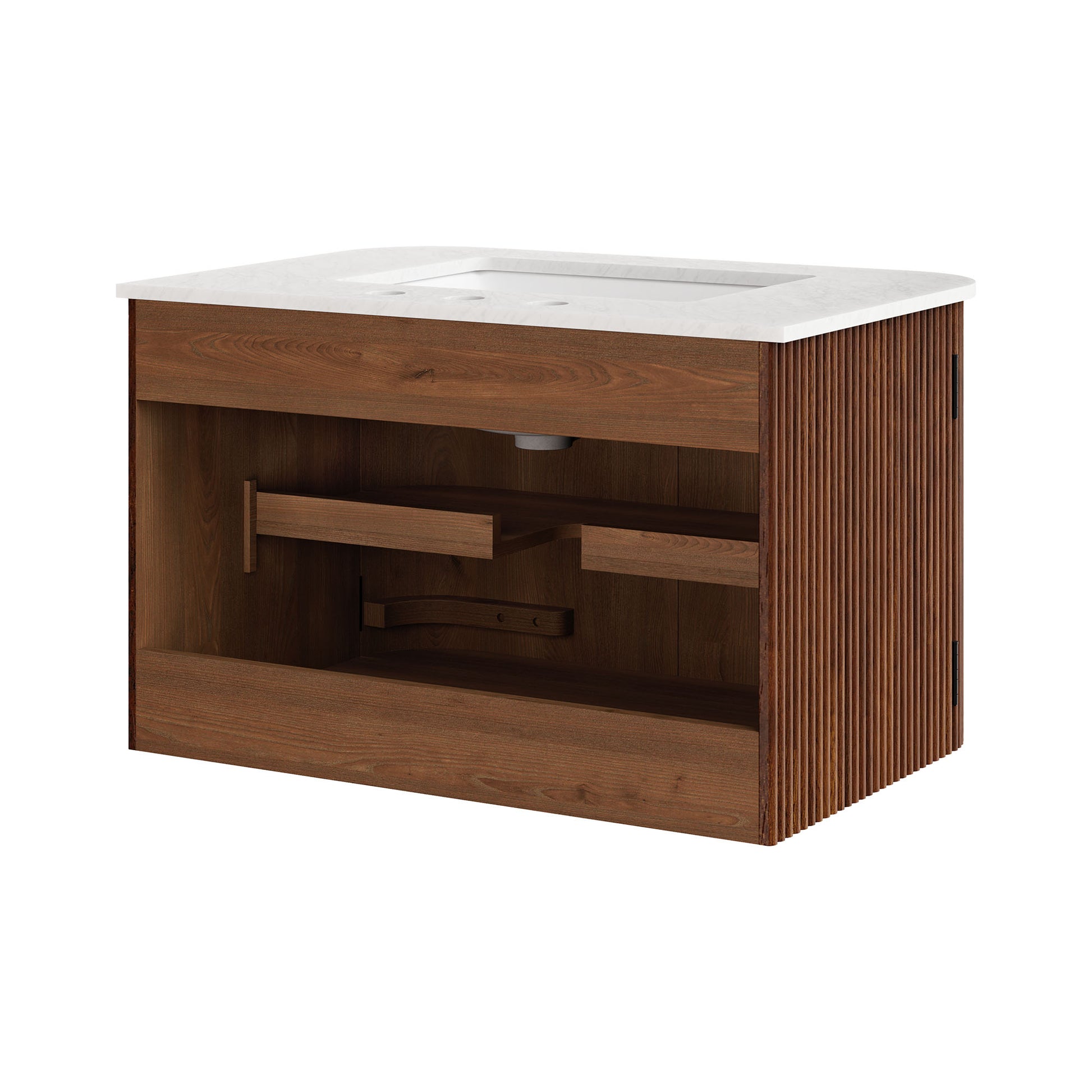 Zia 30" Wall-Mount Bathroom Vanity with Marble Sink by Modway | Bathroom Accessories | Modishstore - 25