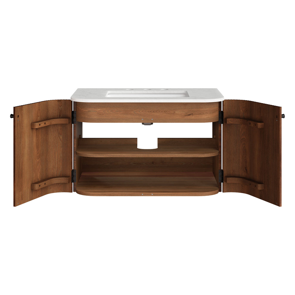 Zia 30" Wall-Mount Bathroom Vanity with Marble Sink by Modway | Bathroom Accessories | Modishstore - 28