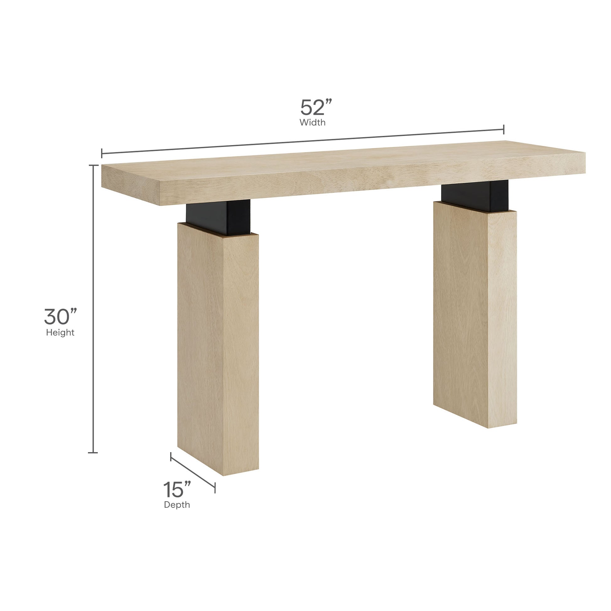 Piston 52" Rectangular Wood Console Table by Modway | Console Tablees | Modishstore - 9
