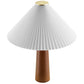 Jessica Wooden Base Table Lamp With Pleated Fabric Shade by Modway | Table Lamps | Modishstore - 4