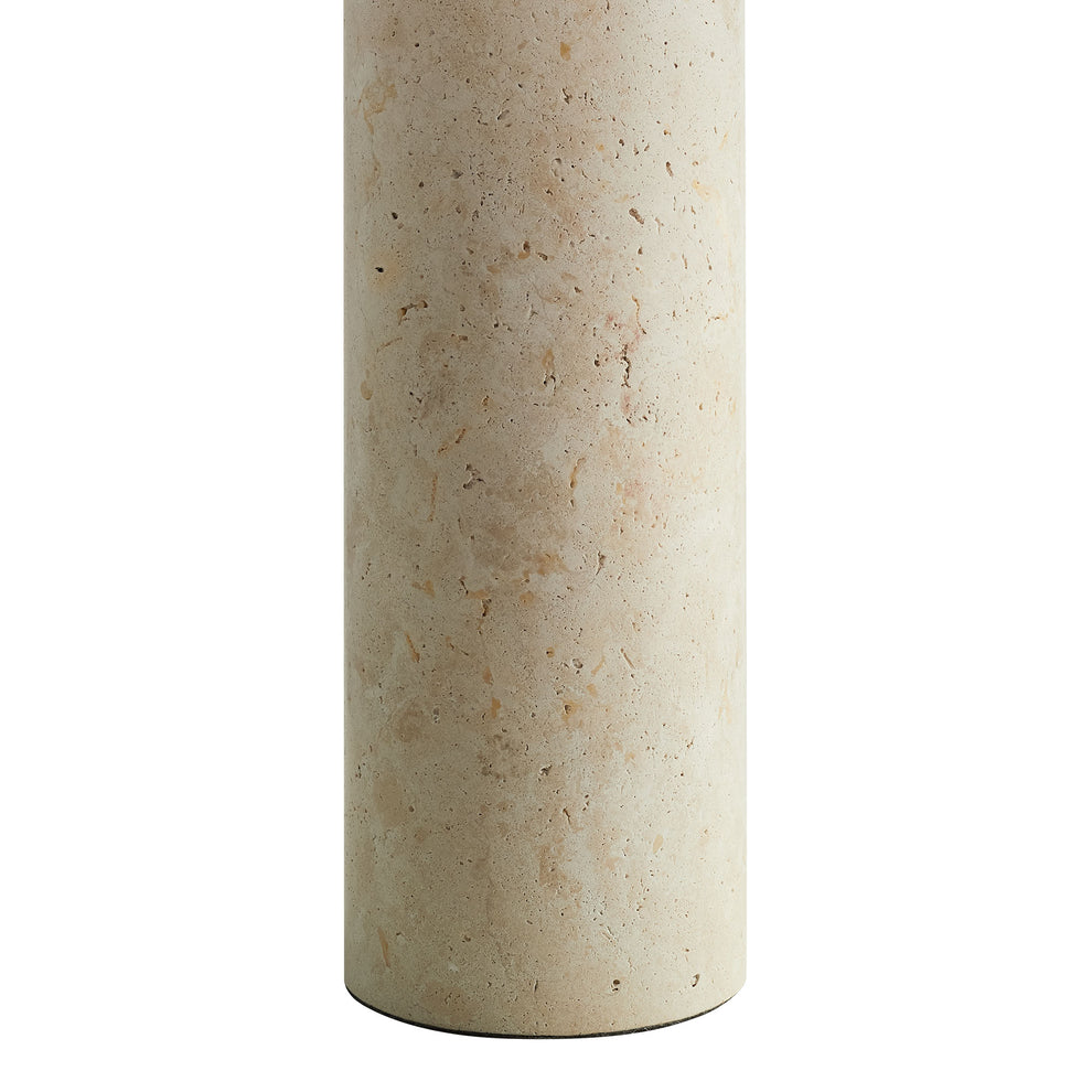 Zenith Travertine Table Lamp With Fabric Drum Shade by Modway | Table Lamps | Modishstore - 4