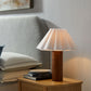 Flora Wood Table Lamp With Pleated Petal Shade by Modway | Table Lamps | Modishstore - 1