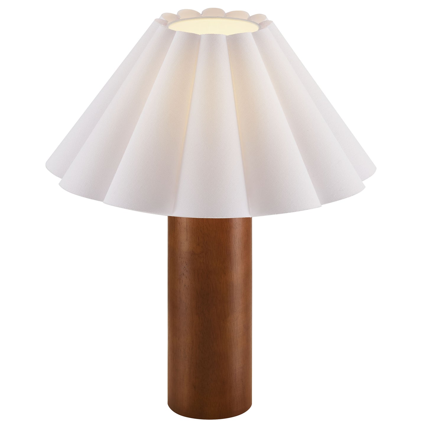 Flora Wood Table Lamp With Pleated Petal Shade by Modway | Table Lamps | Modishstore - 3