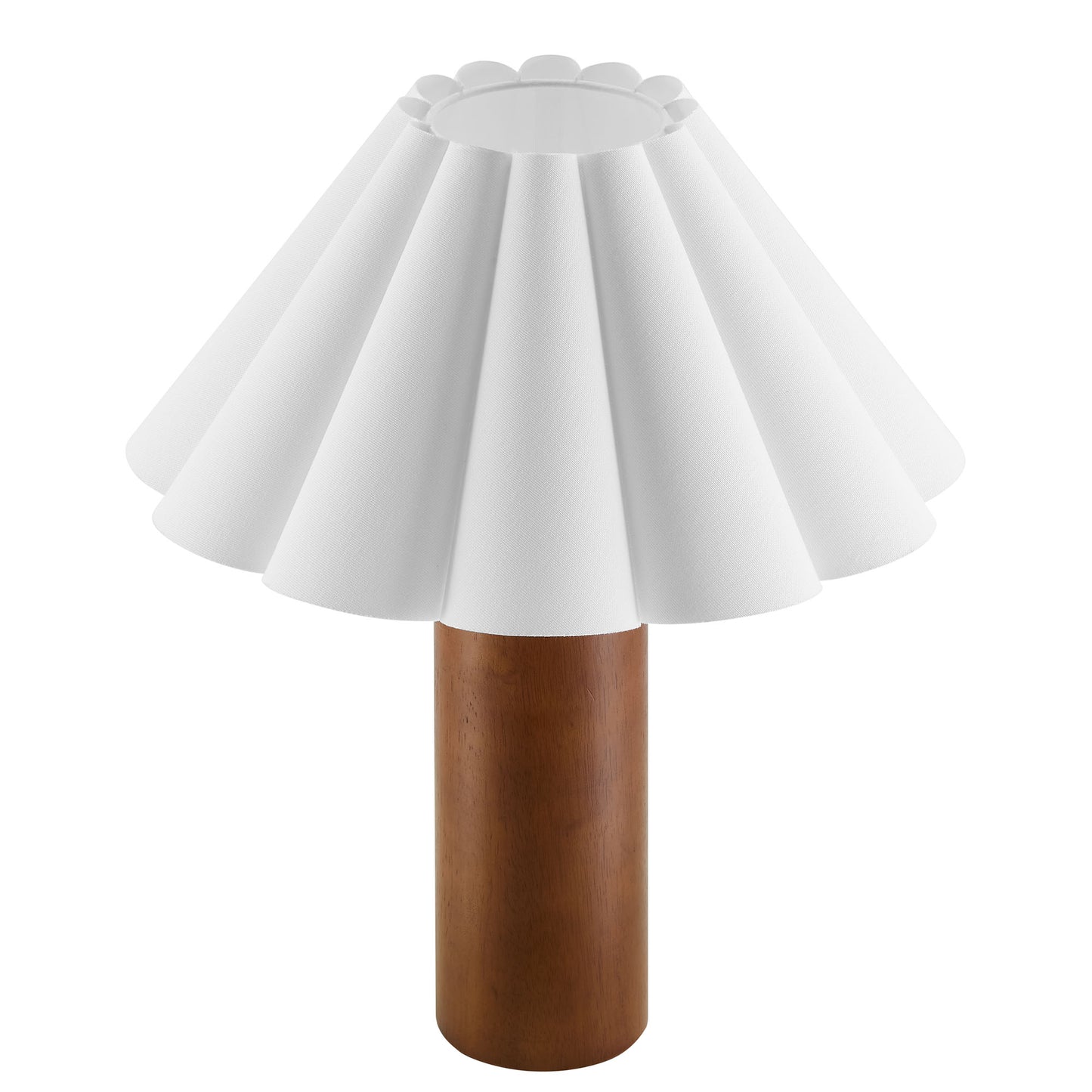 Flora Wood Table Lamp With Pleated Petal Shade by Modway | Table Lamps | Modishstore - 4