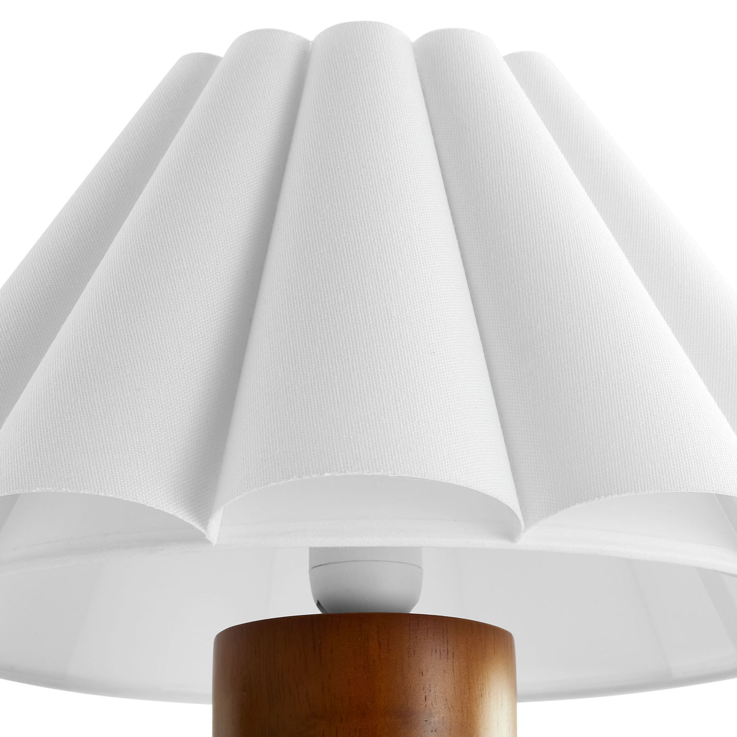 Flora Wood Table Lamp With Pleated Petal Shade by Modway | Table Lamps | Modishstore - 5