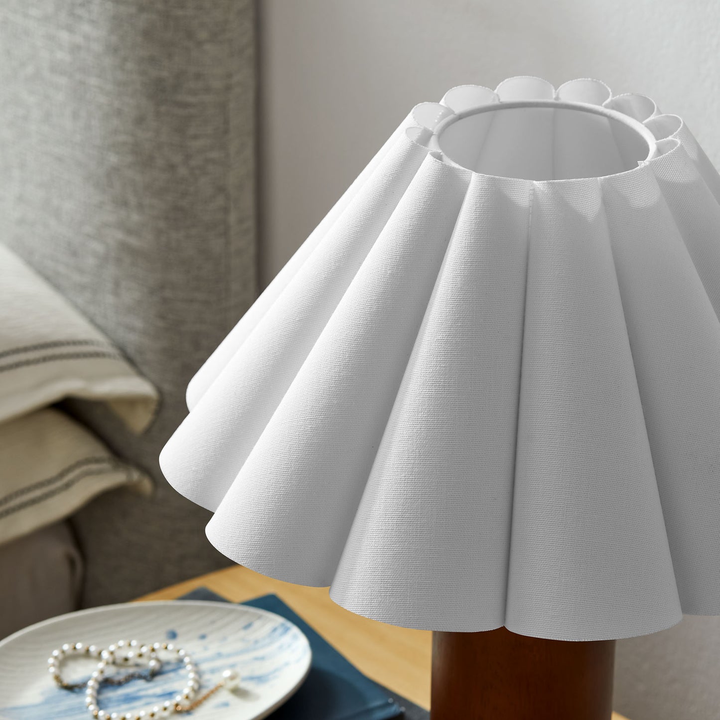 Flora Wood Table Lamp With Pleated Petal Shade by Modway | Table Lamps | Modishstore - 9